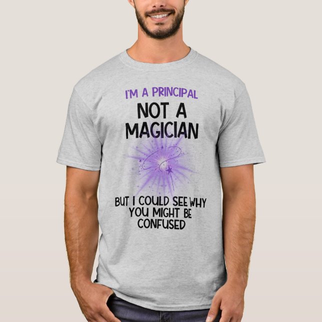 Lustigt personlig att jag inte är trollkarl t shirt (Framsida)