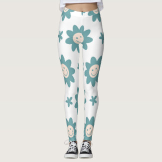 Lustigt personlig leggings blommigt stilar.
