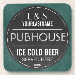 Lustigt Personlig Pubhouse Chalkboard-tecken Underlägg