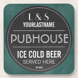 Lustigt Personlig Pubhouse Chalkboard-tecken Underlägg