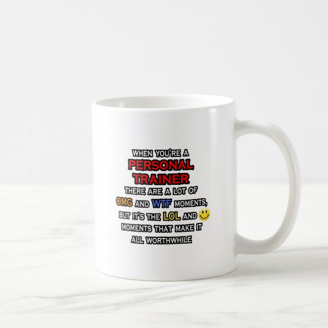 Lustigt personutbildare ... OMG WTF LOL Kaffemugg (Höger)