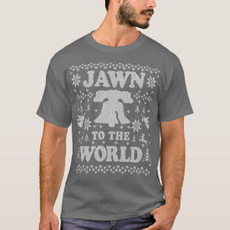 Lustigt Philadelphia Ugly Chirstmas Jawn till värl T Shirt