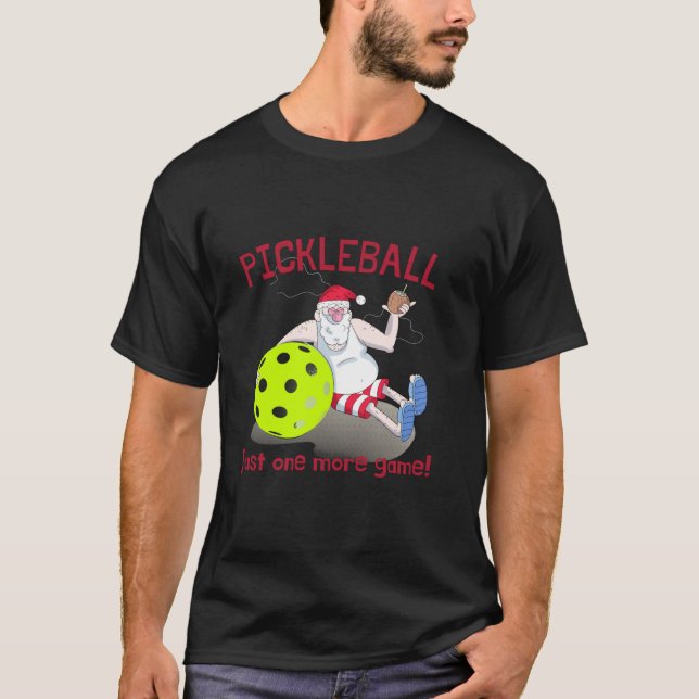 Lustigt PICKLEBALL CHRISTMAS-skjorta... BARA EN ME T Shirt (Framsida)