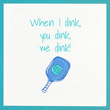 Lustigt Pickleball när jag Dink, du Dink, vi Dink