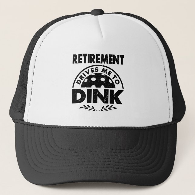 Lustigt Pickleball Pension driver mig till Dink Gi Keps (Framsida)
