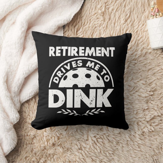 Lustigt Pickleball Pension driver mig till Dink Gi Kudde (Filt)