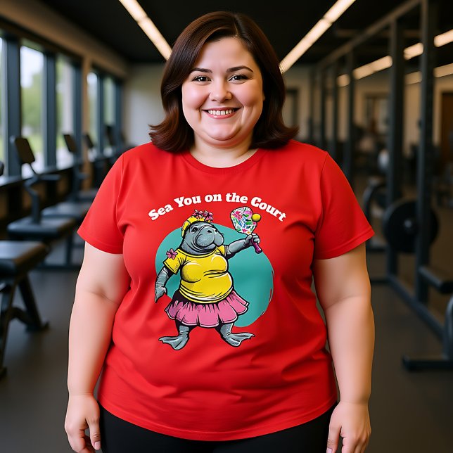 Lustigt Pickleball Sea Du på domstolen T Shirt (Funny Pickleball Sea You on the Court T-Shirt)
