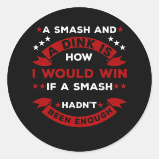 Lustigt Pickleball-spel Runt Klistermärke