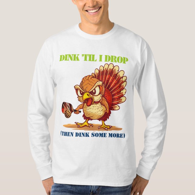 Lustigt pickleball Turkey (thanksgiving)_ T Shirt (Framsida)