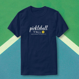Lustigt Pickleball Y, Anpassningsbar Klubb Player  T Shirt