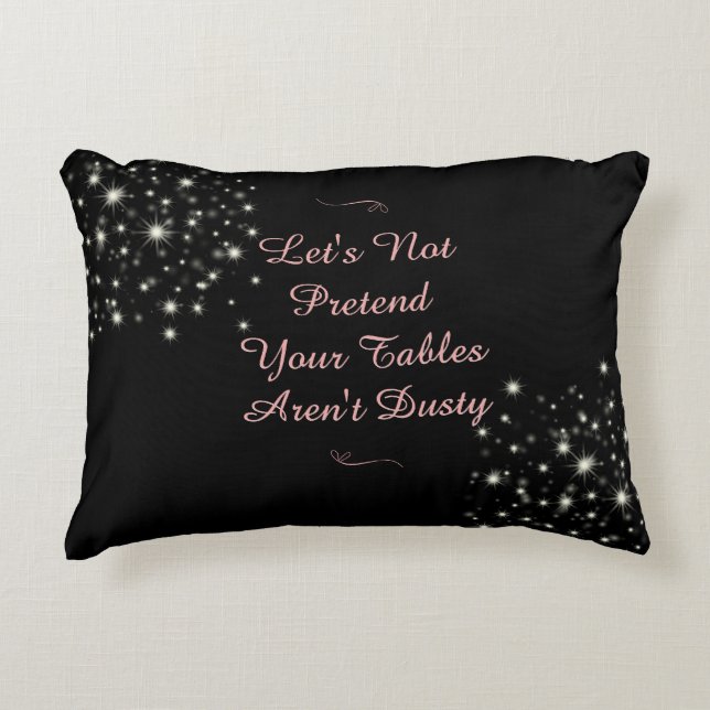 Lustigt Pillow, humoristiskt bostadsbidrag Prydnadskudde (Framsidan)