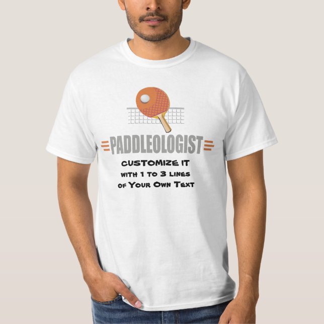 Lustigt Ping Pong T-shirt (Framsida)