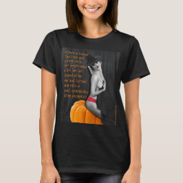 Lustigt Pinup Witch Halloween Meme Joke Goth T-shi T Shirt