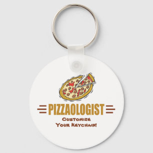 Lustigt Pizza anpassar det med pizzaologen humoral Nyckelring