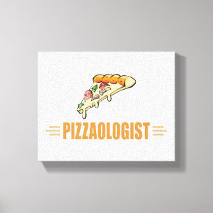 Lustigt Pizza Canvastryck