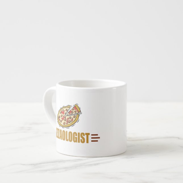 Lustigt Pizza Espressomugg (Framsida vänster)