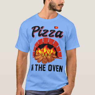 Lustigt Pizza i Graviden Oven Gravida kvinnor T Shirt