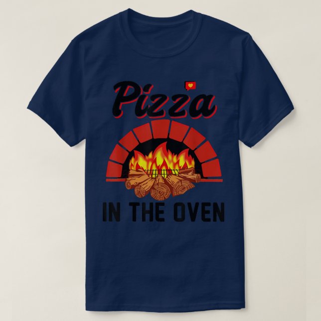 Lustigt Pizza i Oven Gravida Women Gravid T T Shirt (Design framsida)