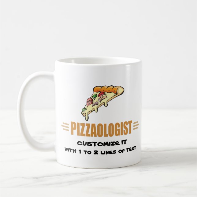 Lustigt Pizza Kaffemugg (Vänster)