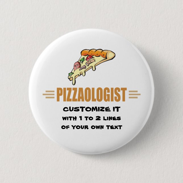 Lustigt Pizza Knapp (Framsida)
