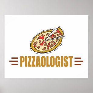 Lustigt Pizza Poster