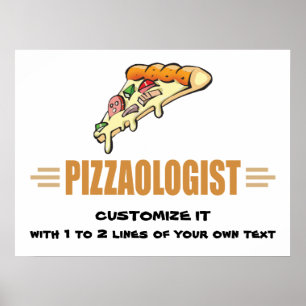 Lustigt Pizza Poster