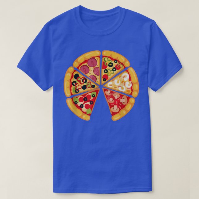 Lustigt Pizza-segment för hans och hennes matchand T Shirt (Design framsida)