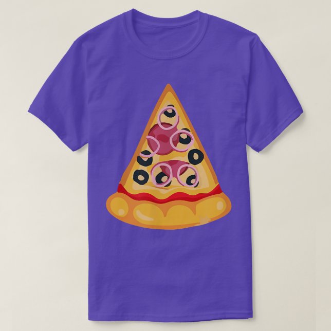 Lustigt Pizza-segment för hans och hennes matchand T Shirt (Design framsida)