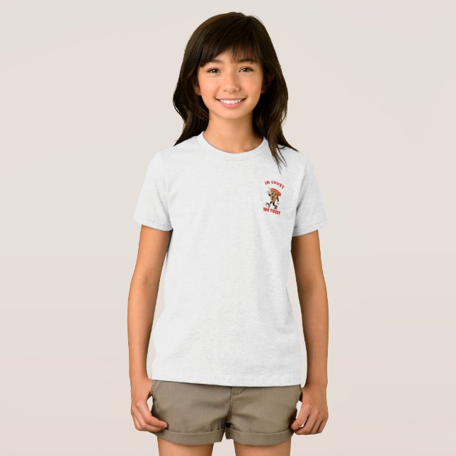 Lustigt Pizza Shirt - i Crust Vi litar på grafik T T Shirt (Framsida Full)