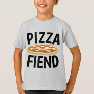 Lustigt PIZZA T-shirts, PIZZA FIEND T Shirt