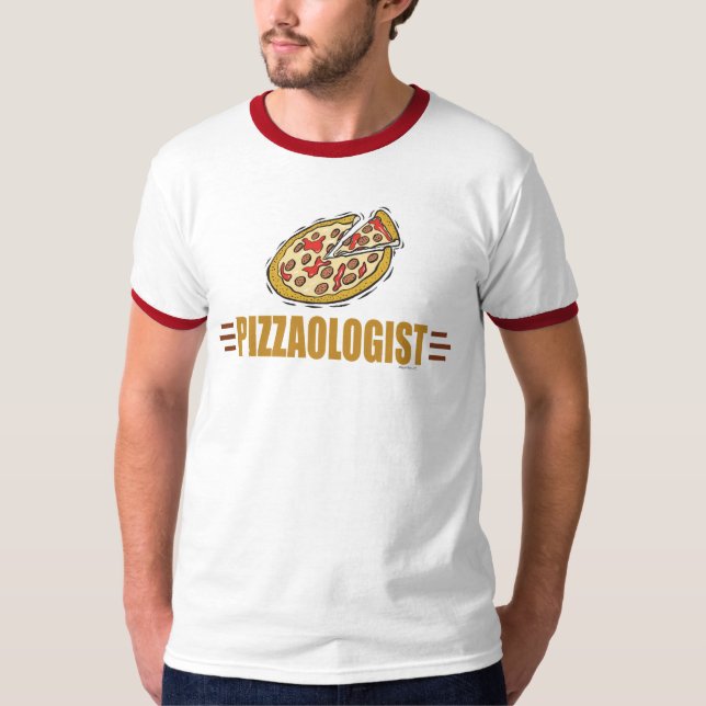 Lustigt Pizza Tee (Framsida)