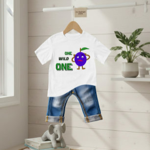 Lustigt plommon t shirt