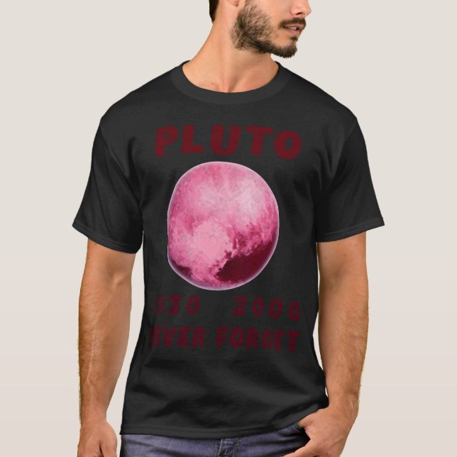Lustigt Pluto Glöm aldrig 1930-2006 T Shirt (Framsida)