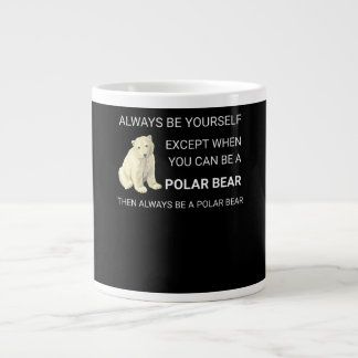 Lustigt Polar Bear, var alltid ditt eget björn Äls Jumbo Mugg