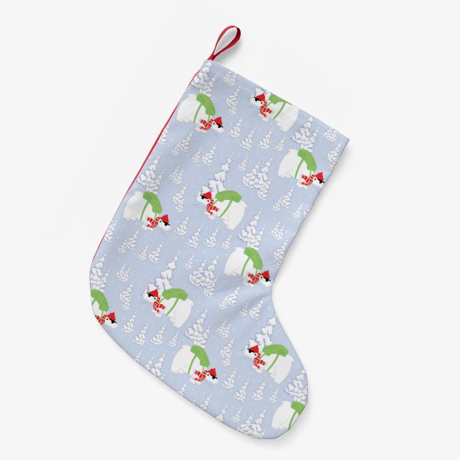 Lustigt polar-björn, Santa Liten Julstrumpa (Framsidan (Hängande))