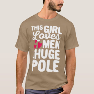Lustigt pole Vault Pole Vaulting Huge Pole T Shirt