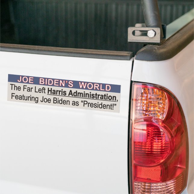 Lustigt politiskt Bumper Sticker - Joe Biden Bildekal (På lastbil)