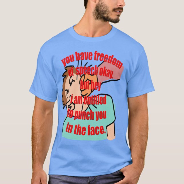 Lustigt politiskt citat t shirt (Framsida)