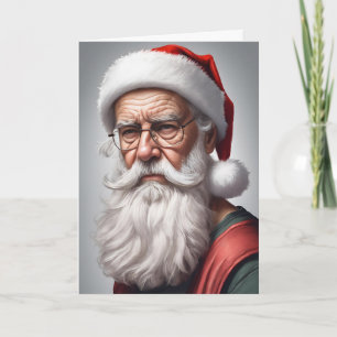 Lustigt politiskt felaktigt Santa God jul Kort