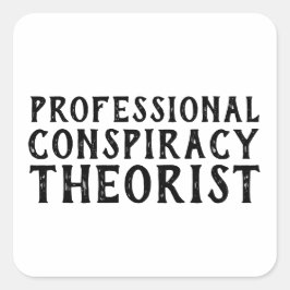 Lustigt politiskt fyrkantigt klistermärke