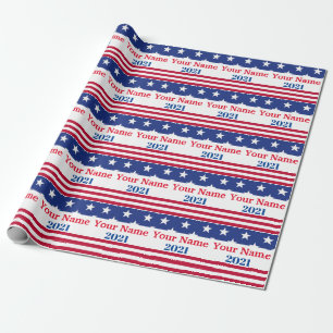 Lustigt politiskt Kampanj-namn amerikanskt Flagga Presentpapper