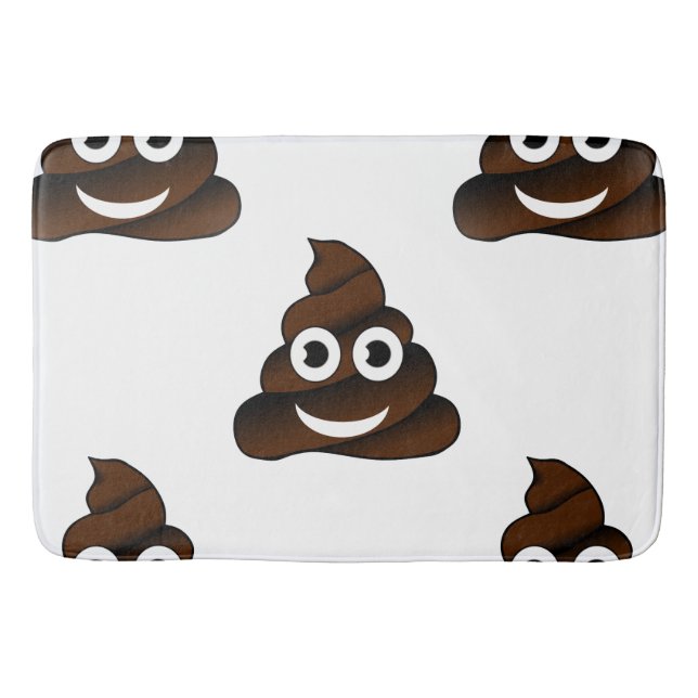 lustigt poop emoji badbadbadbad badrumsmatta (Framsidan)