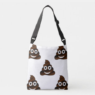 Lustigt poop emoji-korsande väska