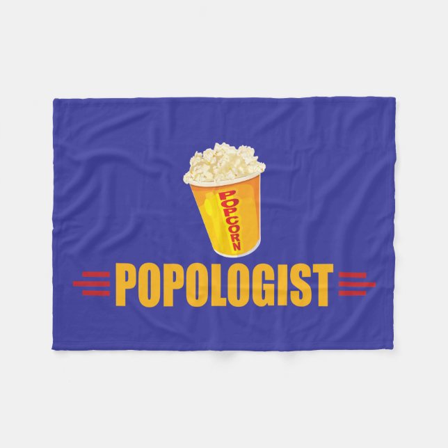 Lustigt Popcorn Älskare får Fleecefilt (Framsidan (Horisontell))