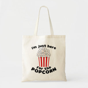 Lustigt Popcorn Tote Bag Tygkasse
