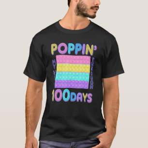 Lustigt poppin mitt sätt att gå 100 dagar i skolan t shirt