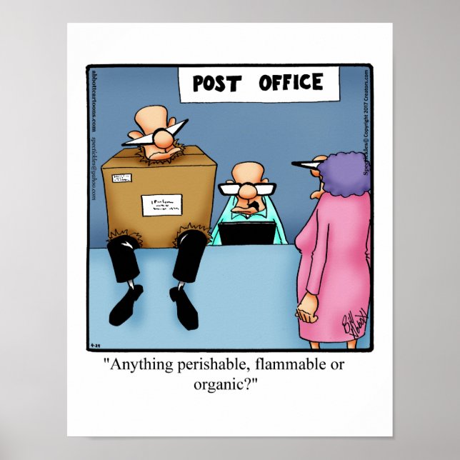 Lustigt Poster av Post Office Mail Humor (Framsidan)