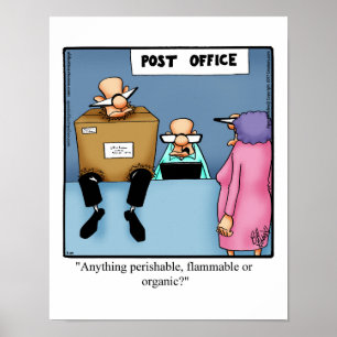 Lustigt Poster Post Office Mail Humor