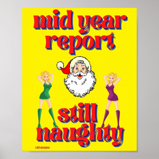Lustigt poster "SFORT NAUGHTY" (Framsidan)