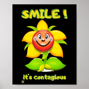 Lustigt poster SMILE